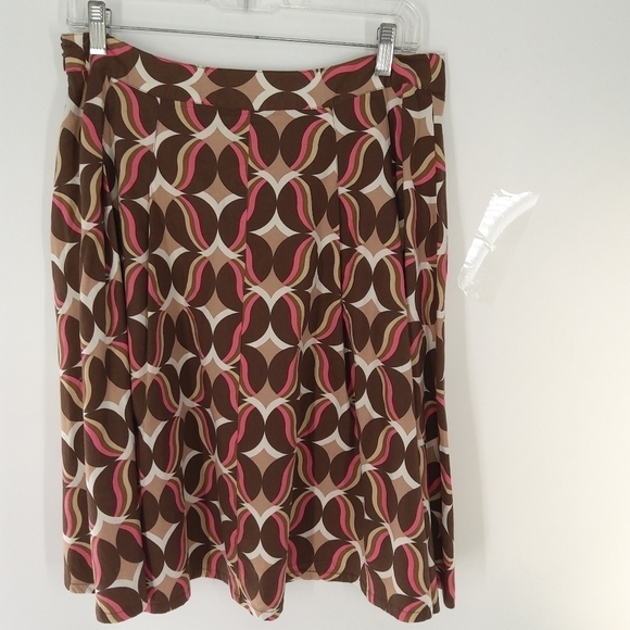 APOSTROPHE SIZE 8 RETRO Pattern pleated skirt - Picture 4 of 7